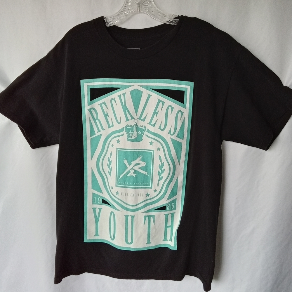 Reckless Youth Black T-shirt Size L